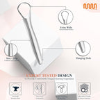 MasterMedi Tongue Scraper with Multicolor Cases, 100% Stainless Steel, Tongue - Image 3