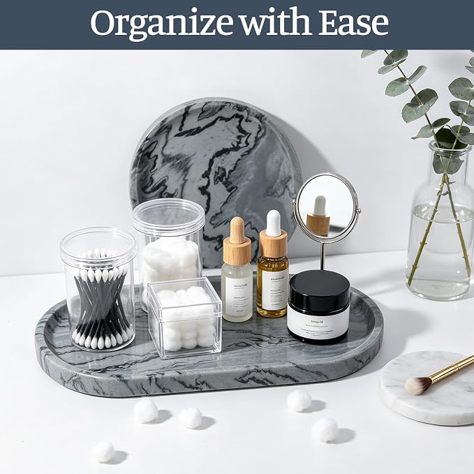Koville Natural Marble Tray, Catchall - Image 5