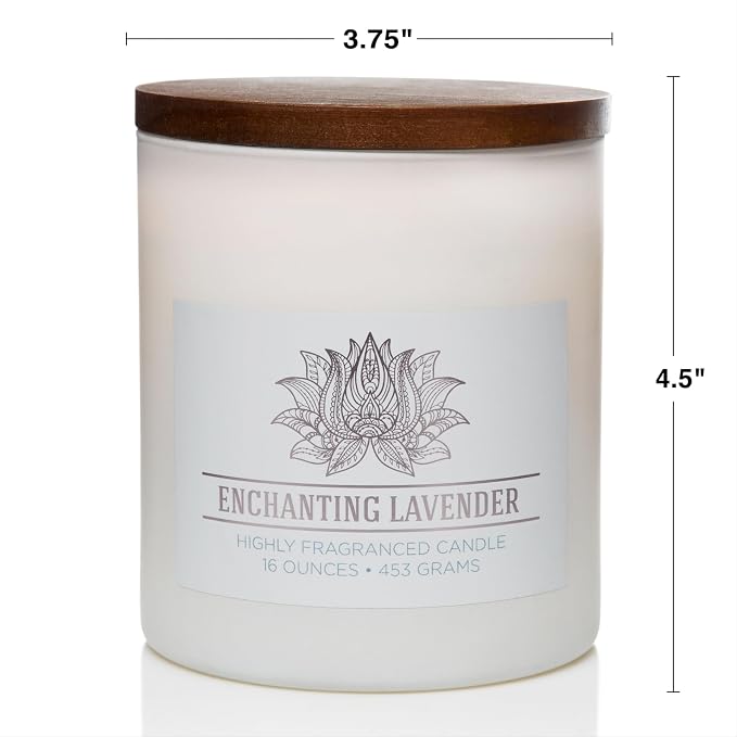 Carolina Enchanting Lavender Scented Candle, 16 oz Wellness Relaxing - Image 5