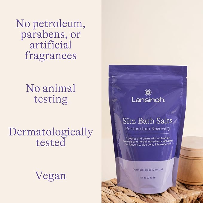 Lansinoh Sitz Bath Salts for Postpartum Care, Perineal Soak - Image 4