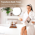 Teak Bathtub Tray | Adjustable Width Tray - Image 7