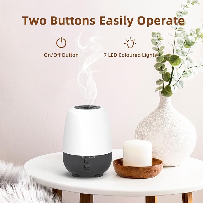SEEDSEEL 150ML Rechargeable Battery Operated Essential Oil Diffuser, Portable - Image 5
