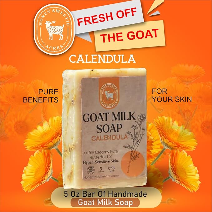 Honey Sweetie Acres Calendula Goat Milk Soap - Image 2