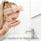 7 Pcs Spa Set, Facial Headband and Wristband Set, Skincare Accessories - Image 4