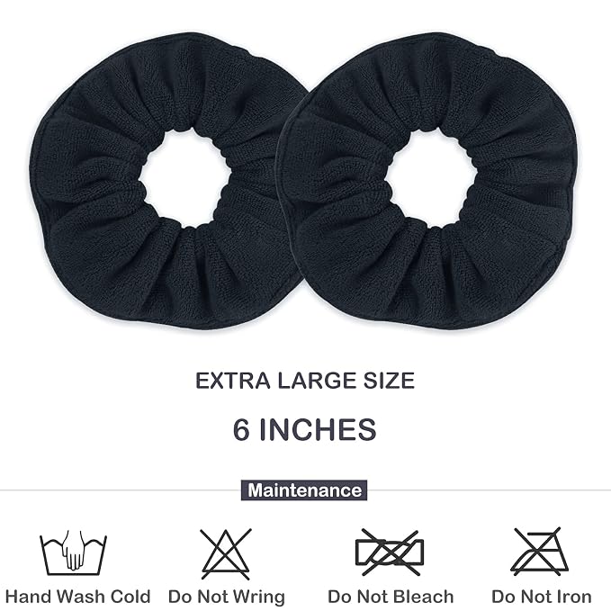 IVARYSS Super Towel Scrunchies for Drying Hair, Absorbent and Soft Microfiber - Image 3