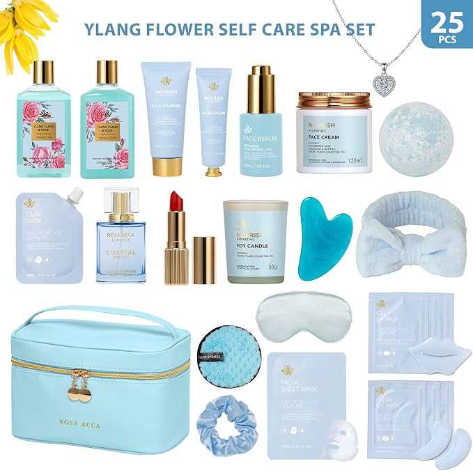 25 Pcs Mother's Day Gift, Bath & Body Gift Basket Set - Image 2