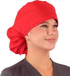 Sparkling EARTH Big Hair Ponytail Classic Surgical Style Scrub Working Cap - Image 3