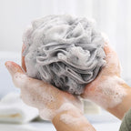 8 Small Mesh Pouf Bath Sponge - Image 3