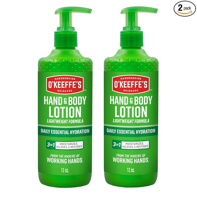 O'Keeffe's Hand and Body Lotion - 12 oz Pump - Daily Essential Hydration by OKeeffes