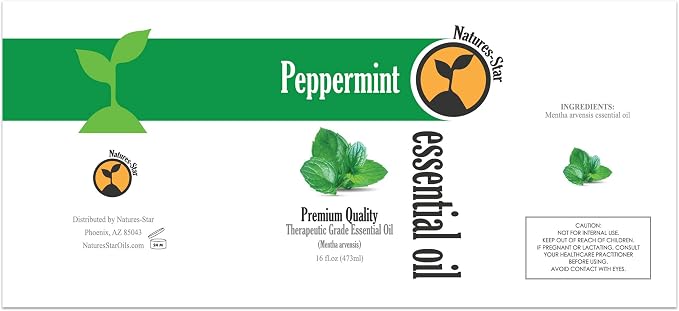 Natures-Star Peppermint Essential Oil 2-Pack – Therapeutic Grade – Candle - Image 2