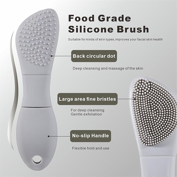 Blackhead Remover Tools, 2 in 1 Face Scrubber Black Head Remover - Image 3