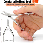 LePinko Professional Cuticle Trimmer kit, Super Sharp Dead Skin Clipper - Image 5