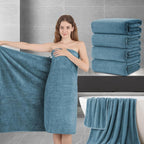 Extra Large Bath Sheet Set of 4, Ultra Soft Fluffy Towel, 35”x 70”Oversized by JessyHome