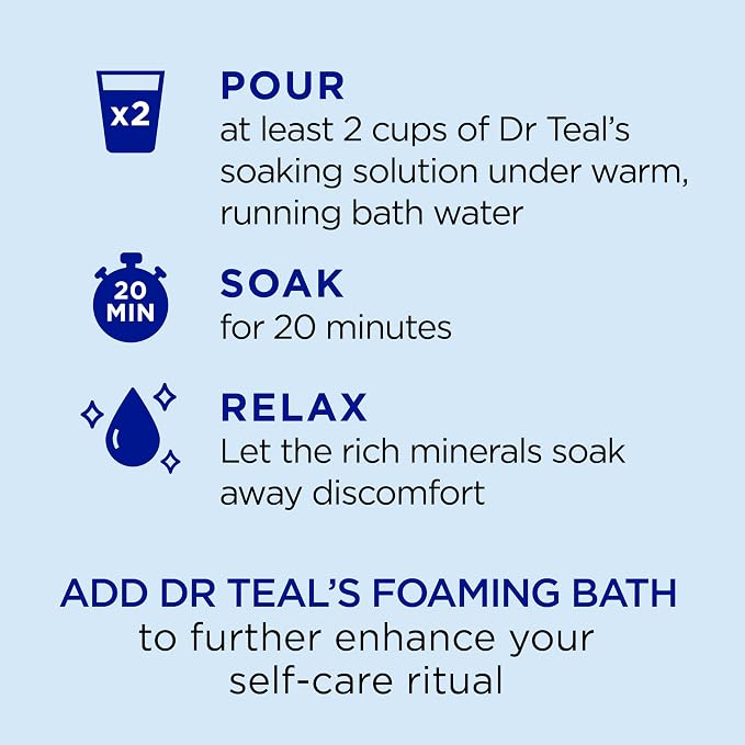 Dr Teal's Pure Epsom Salt, Lavender & Eucalyptus Duo Bundle, 3 lbs - Image 4