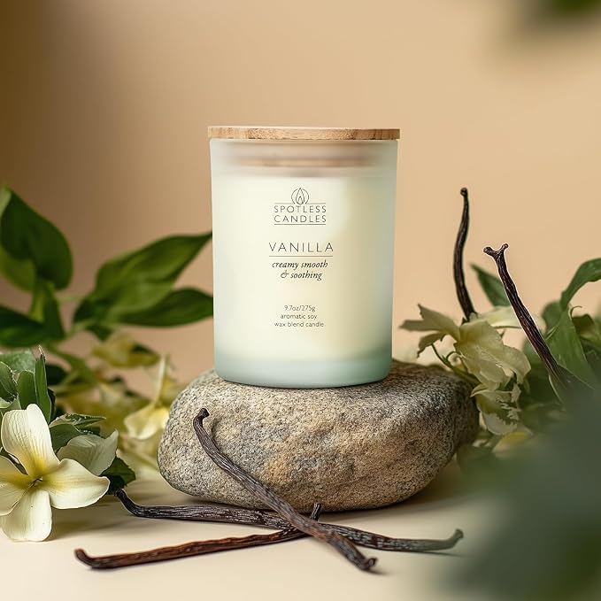Vanilla Candle 9.7 oz: 55 Hrs Burn Time - Image 9
