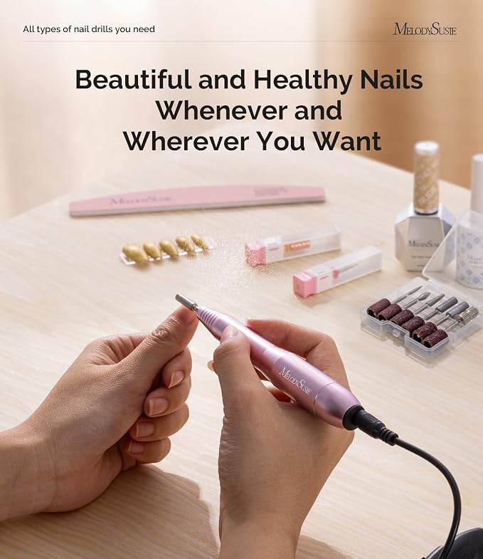MelodySusie Pen-Shaped Portable USB Nail Drill, PC120I 20000RPM Electric Nail - Image 7