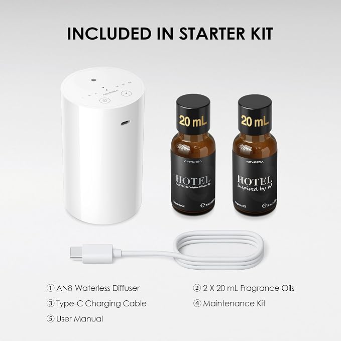 Airversa Waterless Essential Oil Diffuser Starter Kit - Image 4