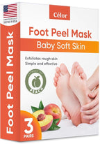 CÉLOR Foot Peeling Mask for Dry Cracked Feet | Foot Mask to Exfoliate Rough by C%C3%89LOR
