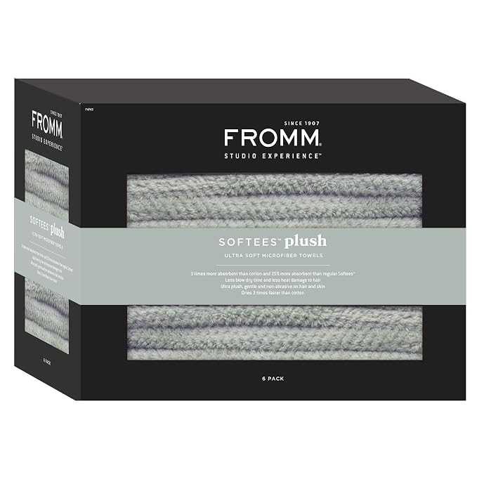 Fromm Softees Plush Microfiber Salon Hair Towels by Fromm