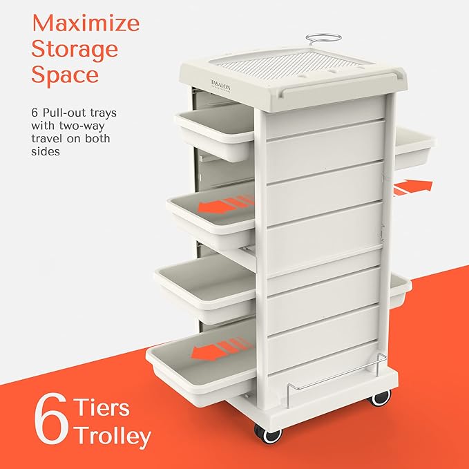 TASALON Salon Trolley Cart for Salon Station - Image 3