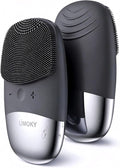 Facial Cleansing Brush, 3-in-1 Electric Silicone Face Scrubber, Vibrating by Uimoky