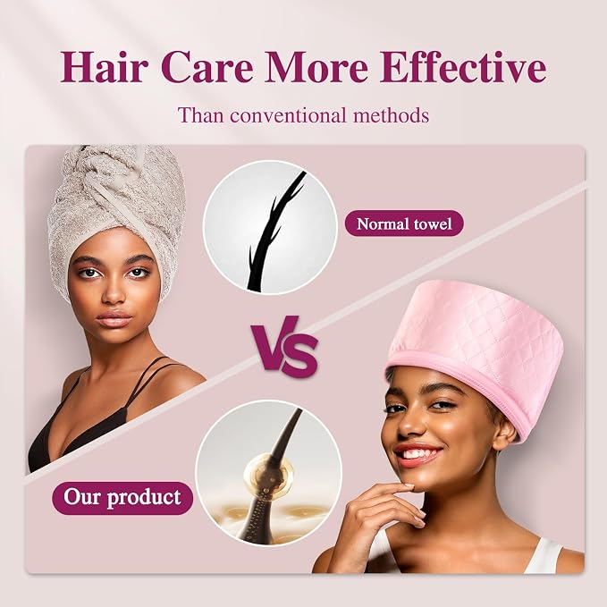 Heat Cap for Deep Conditioning: 10-Level Heats Up Quickly 3 Time Settings Hair - Image 3