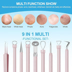 Pimple Popper Tool Kit Blackhead Remover Tools, Professional Stainless Black - Image 3