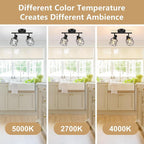 Baocuz 2-Lights Kitchen Light Fixtures Ceiling Mount, Adjustable Semi Flush - Image 5