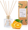100ml Scent Diffuser with 6 Fiber Sticks, 3.5 oz Reed Diffuser Set Aromatherapy by DIUFJAG