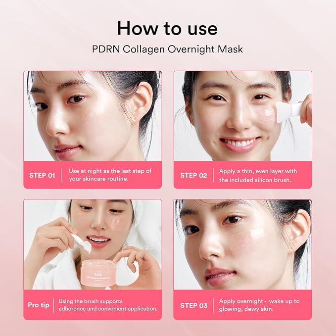 Abib Pink Me Up Pdrn 3 Step Glow Kit | Overnight Firming Jelly Mask, PDRN - Image 9