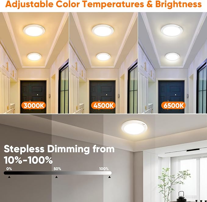 Rechargeable Motion Sensor Ceiling Lights - Image 6