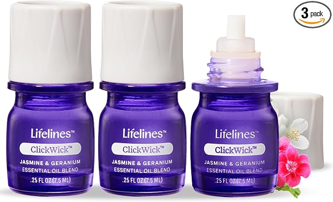 ClickWick Essential Oil Blends for Lifelines Diffusers, Plant & Shower by LifeLines