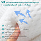 SQLHM Bath Pillows for Tub, Luxury Bath Pillow for Neck and Back Support-with - Image 4