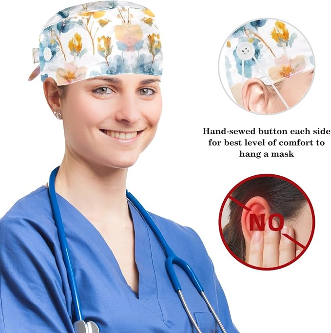 Scrub Cap, Nurse Hat, Surgical Cap - Image 3