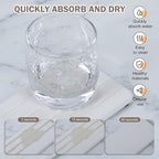 4PCS Stone Drying Tray for Bathroom Sink and Kitchen Counter, Fast Drying - Image 2