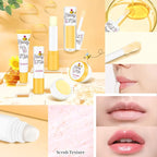 4 Piece Honey Milk Lip Mask Lip Balm Lip Scrub Lip Oil Lip Care Kit, - Image 7