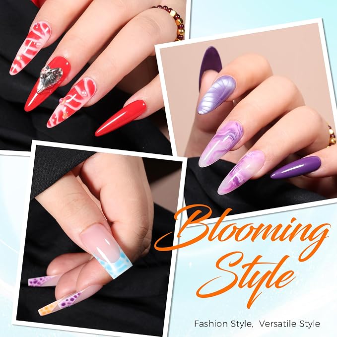 Blooming Gel Nail Kit, Long-Lasting UV/LED Gel, DIY Manicure Gifts - Image 5