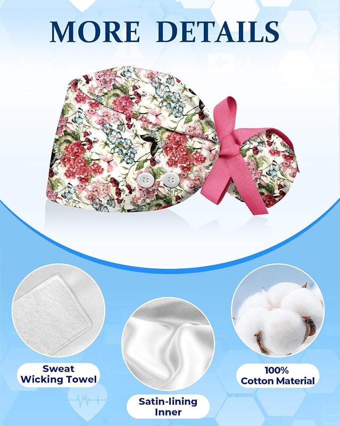 Plifal 100% Cotton Scrub Cap - Image 3