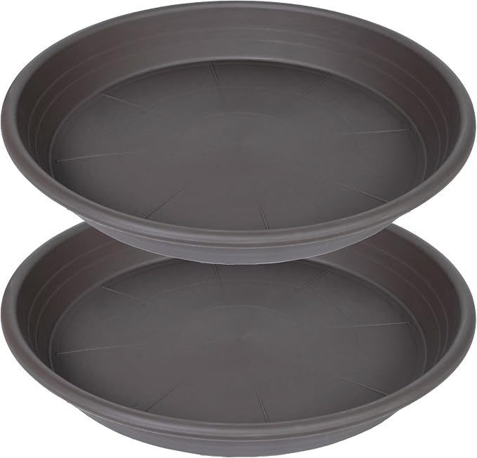 2 Pack of 19 inch Plant Saucer, Large Plant Tray, Heavy Sturdy Plant Drainage by Unknown
