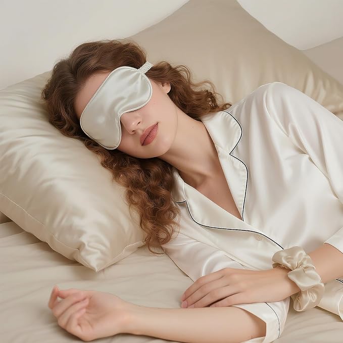 Vegan Silk Sleep Set, Vegan Silk Pillowcase - Image 6