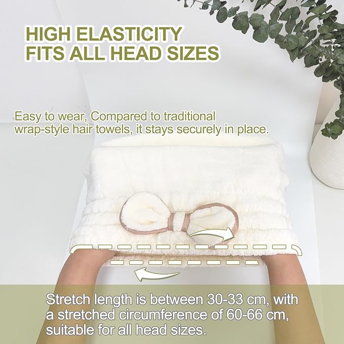 Jseng 3Packs Microfiber Hair Towel - Image 3