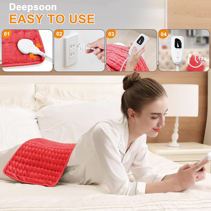 Deepsoon Heating Pad, Electric Heating Pads - Image 3