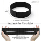 APPEARUS Disposable Stretch Facial Headbands, Snag-Free Adhesive Tab Closure - Image 3