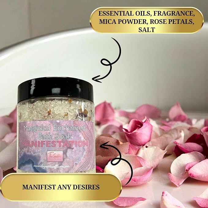 Manifestation Bath Salts – Dead Sea Salt Bath Soak - Image 3