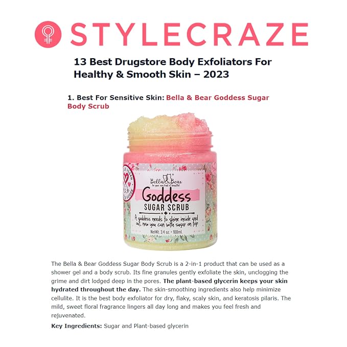 Bella & Bear Goddess Sugar Scrub - Image 4
