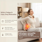 Back Massager with Heat, 4D Shiatsu Kneading Deep Tissue Electric Massager - Image 5