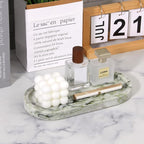 Natural Marble Tray Oval, Bathroom Vanity Tray - Image 6