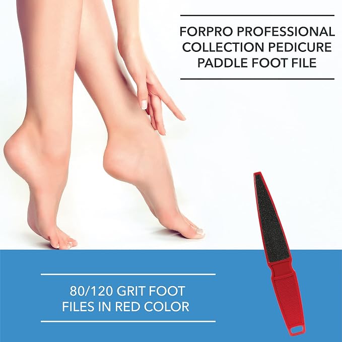 ForPro Professional Collection Pedicure Paddle Foot File, Double-Sided Foot File - Image 5