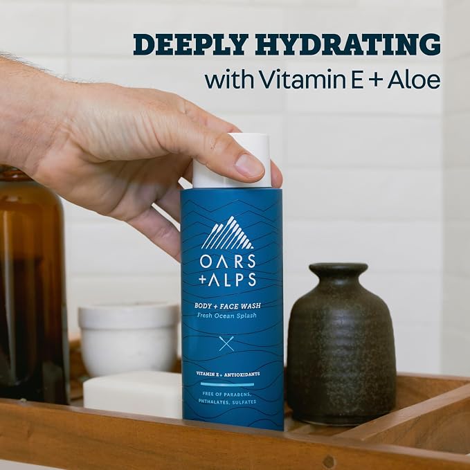 Oars + Alps Body Wash for Men, Mens Body Wash & Face Cleanser - Image 4