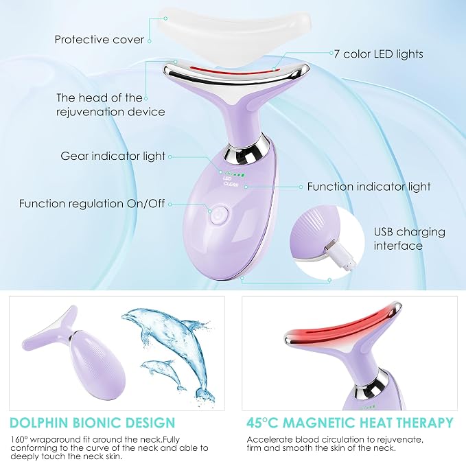 Facial Massager Red-Light-Therapy-for-Face and Neck, Face  culpting Wand - Image 5